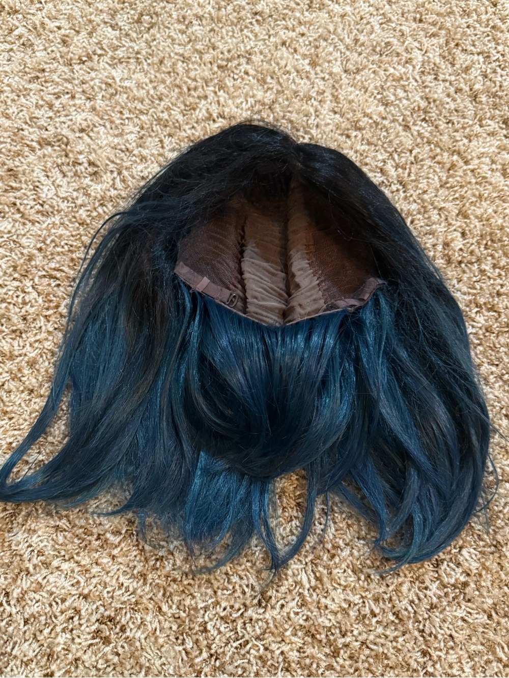 Women’s Dark Blue Synthetic Wig
